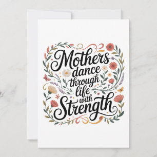 Mothers Dance Through Life With Strength Invitation