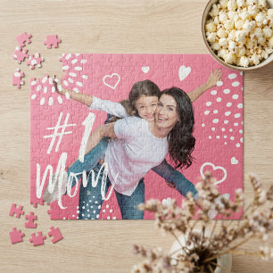 Mother's Day #1 Mom Fun Custom Photo Keepsake  Jigsaw Puzzle