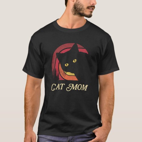 Mothers Day 2023 Cat Mom for Women  Cat T_Shirt