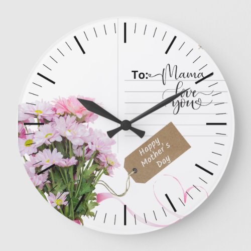 Mothers Day 273 cm Round Acrylic Wall Clock
