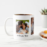 Mother's Day 3 Photo Personalized Coffee Mug<br><div class="desc">Custom printed coffee mug personalized with your photos and a custom Mother's Day message. Add 3 special photos and use the design tools to write your own message for Mother's Day or any occasion. Click customize it to change the text fonts and colors, move things around or add more photos...</div>
