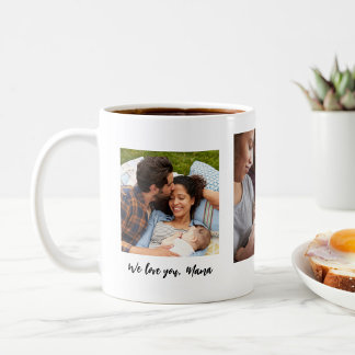 Mother's Day 3 Photo Personalized Coffee Mug