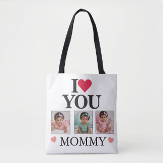 Mother's Day 3 Photo White  Tote Bag