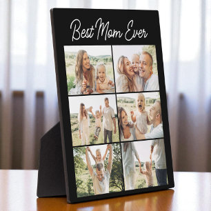Mother's Day 6 Photo Collage Best Mom Ever Plaque