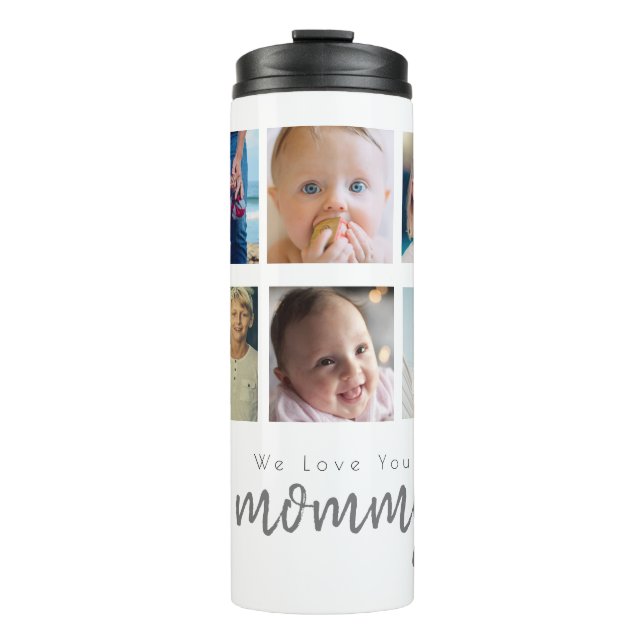 Mothers day 6 photo collage Thermal Tumbler (Front)