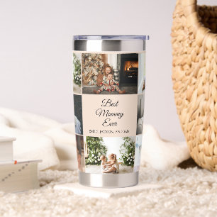 Mother's Day 8 Photos Collage Best Mom Ever Insulated Tumbler