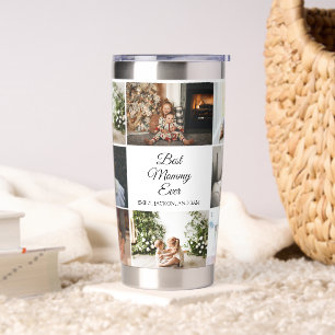 Mother's Day 8 Photos Collage Best Mom Ever Insulated Tumbler