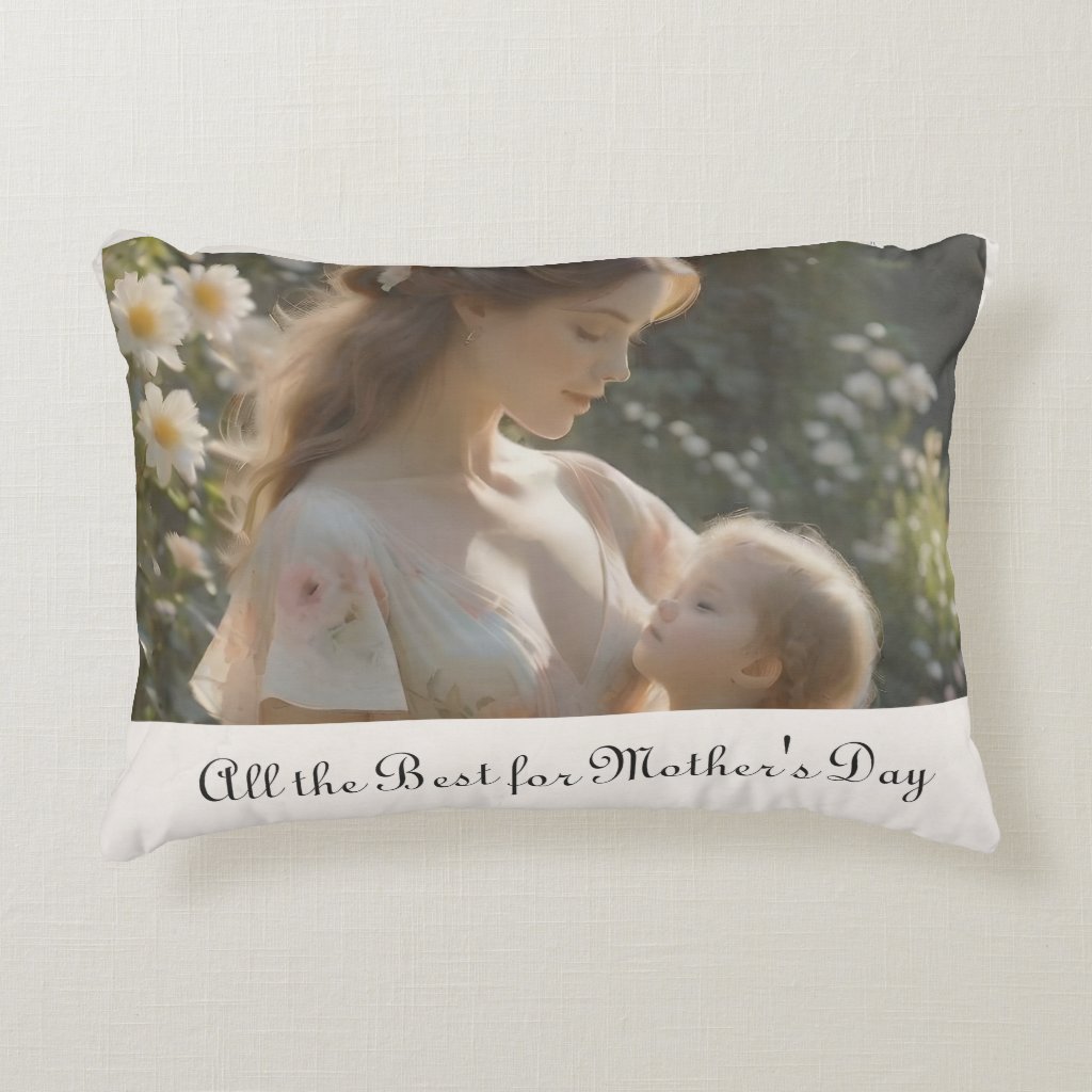 Mother's Day – A Tender Garden Embrace Accent Pillow