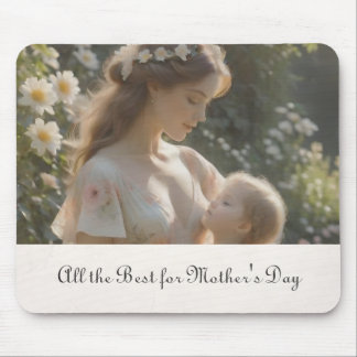 Mother's Day – A Tender Garden Embrace Mouse Pad