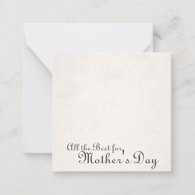 Mother's Day – A Tender Garden Embrace Note Card (Front)
