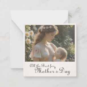 Mother's Day – A Tender Garden Embrace Note Card