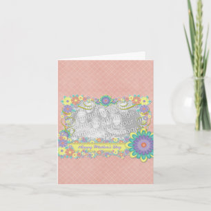 Mothers Day - ADD YOUR PHOTO - Spring Flowers Card