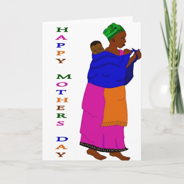 Mother's Day African Card (Front)
