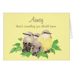 Mother's Day Always thankful to You Aunty Bird Cards