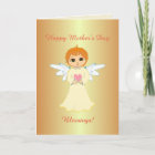 Mother's Day Angel Blessings Card | Zazzle.com