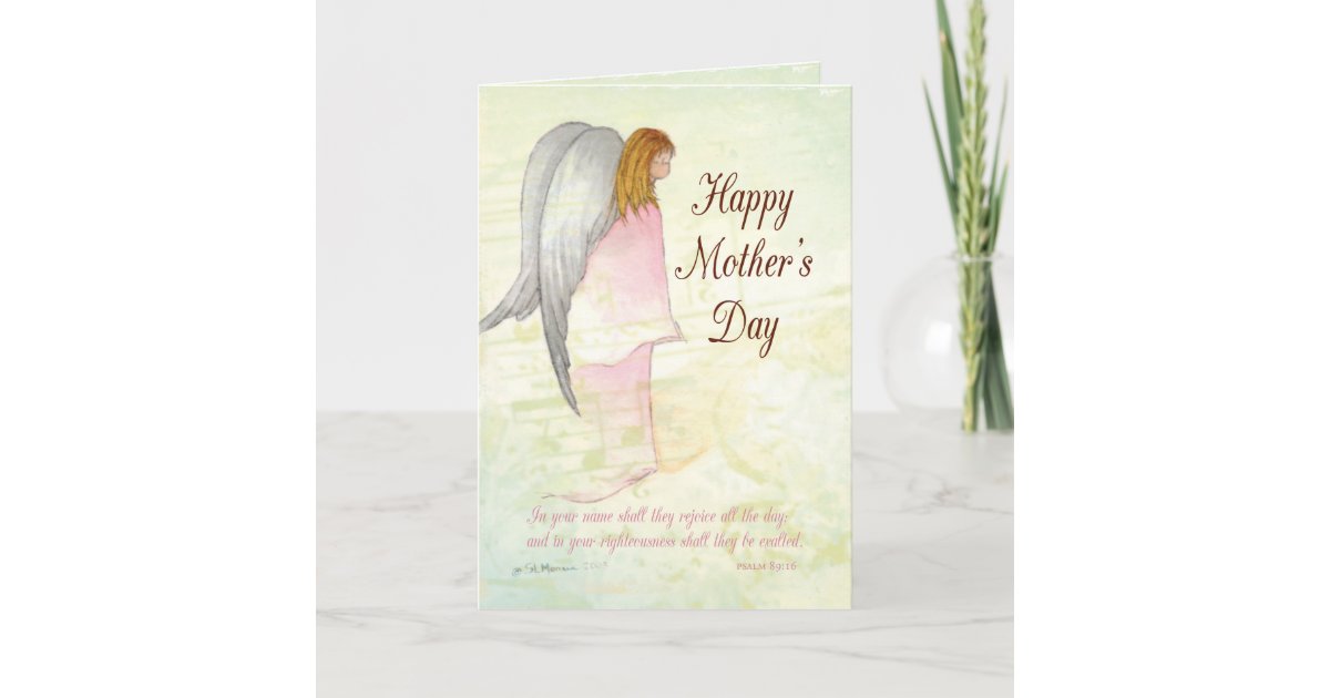 Mother's Day Angel Religious Card | Zazzle