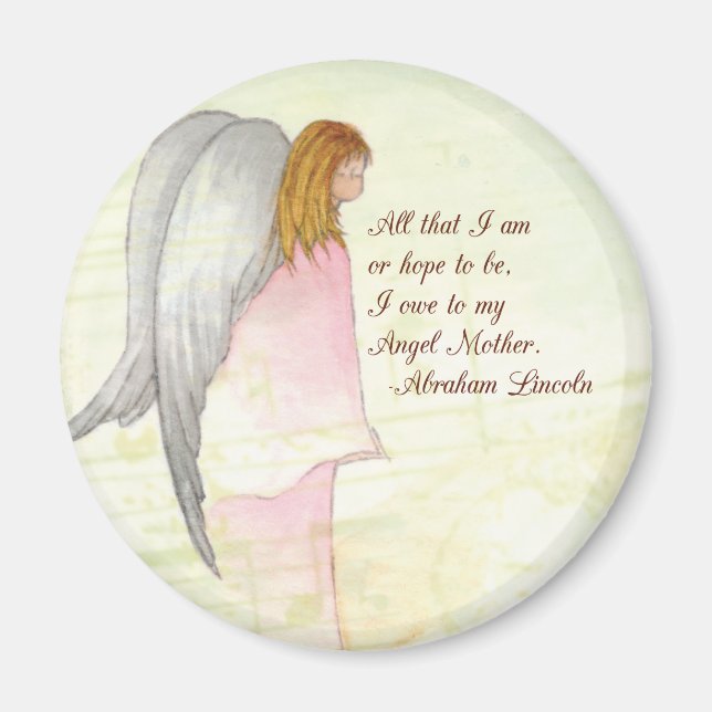 Mother's Day Angel Religious Magnet (Front)