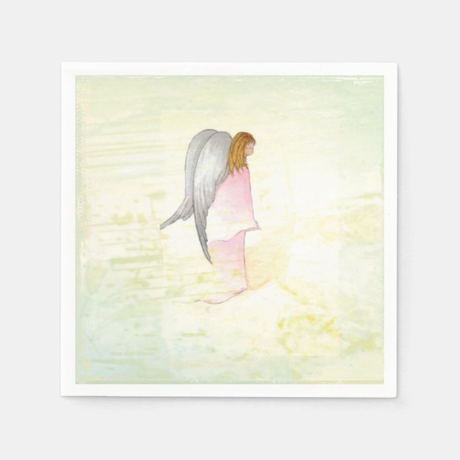 Mother's Day Angel Religious Paper Napkins (Front)