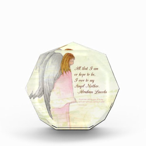 Mothers Day Angel Religious Round Gift