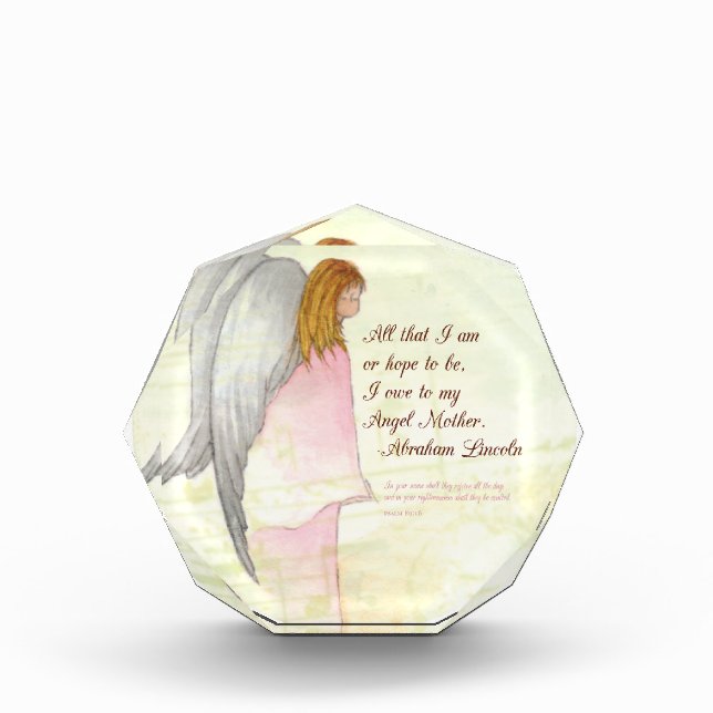 Mother's Day Angel Religious, Round Gift (Front)