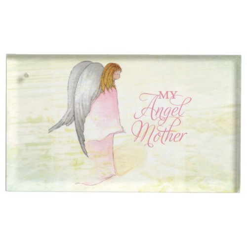 Mothers Day Angel Religious Table Card Holder