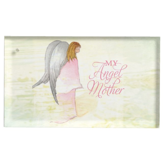 Mother's Day Angel Religious Table Card Holder (Front)