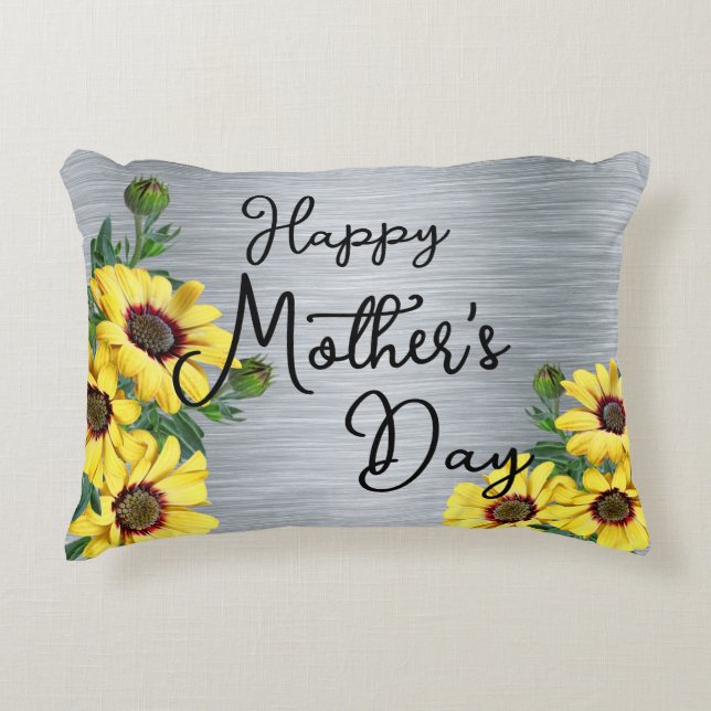 Mother's day Banner Accent Pillow (Front)