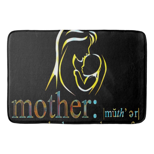 Mother's day  bath mat (Front)