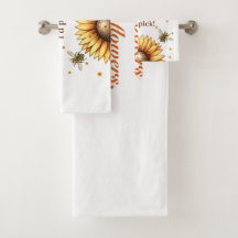 Mother's Day Bathroom Towel Set