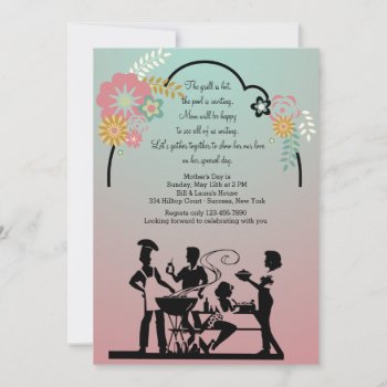 Mother's Day Bbq Invitation by CottonLamb at Zazzle