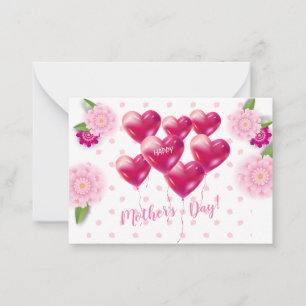 Mother's Day Beautiful Floral Ornament Decoration Note Card