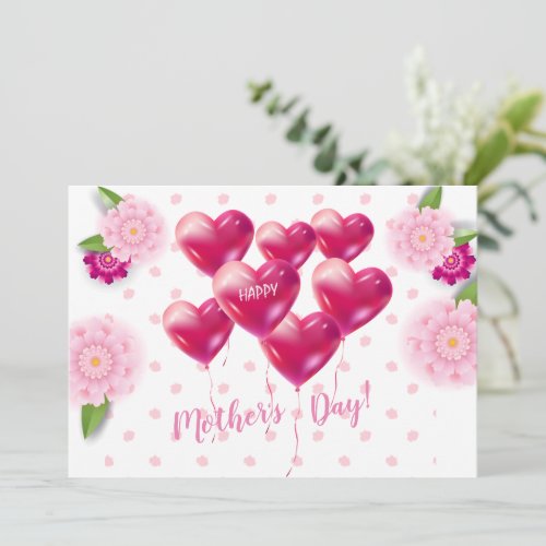 Mothers Day Beautiful Floral Ornament Decoration Save The Date