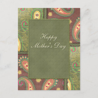 Mother's Day - beautiful Paisley design Postcard