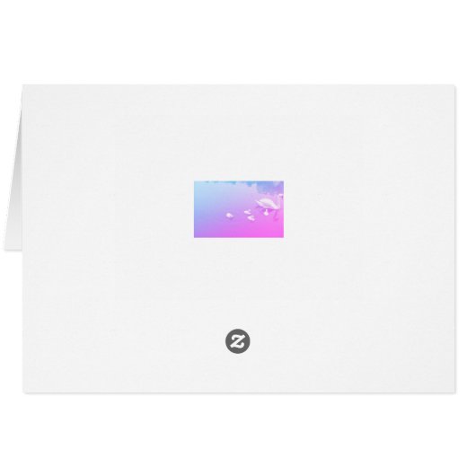 Mother's Day Beautiful Swan Lake (Back Horizontal)