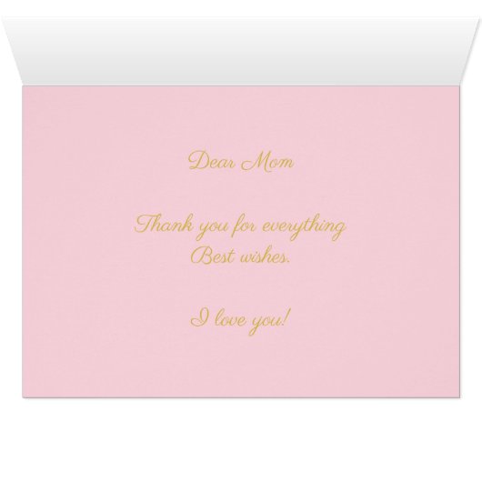 Mother's Day Beautiful Swan Lake (Inside Horizontal (Bottom))