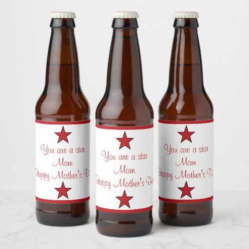 Mothers Day beer labels by dalDesignNZ