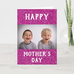Mother's Day Best Mom Ever Kids Photo Card