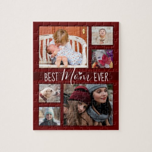 Mothers Day Best Mom Ever Mulit Photo Jigsaw Puzzle