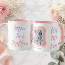 Mother's Day Best Mom Ever Photo Pink Personalized