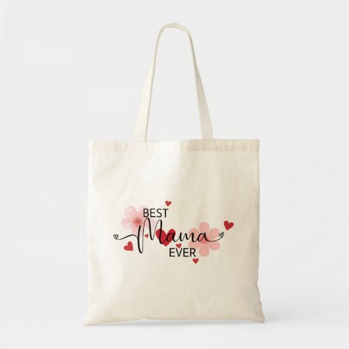 Mothers day Best mom ever Vintage retro script  Tote Bag