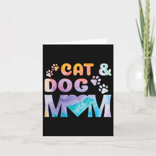 Mothers Day Best Mom Pet Cat And Dog From Daughter Card