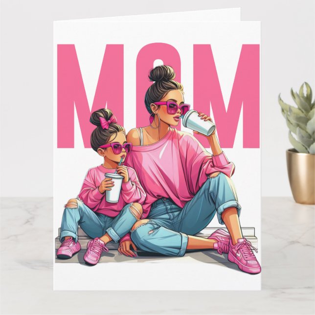 Mother's Day Best Mum3 Super Mom card (Small Plant)