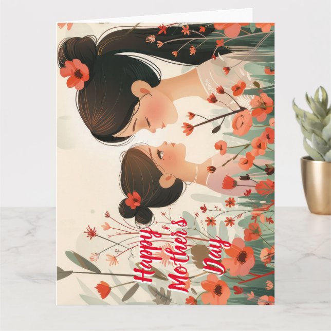 Mother's Day Best Mum8 Super Mom card (Small Plant)