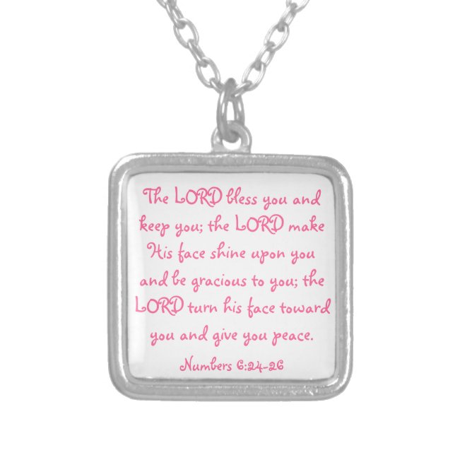 Mother's Day bible verse necklace (Front)