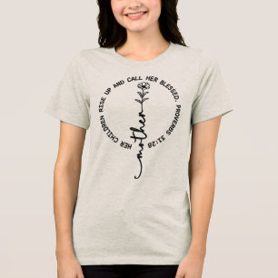 Mother's Day Bible Verse Tri-Blend Shirt