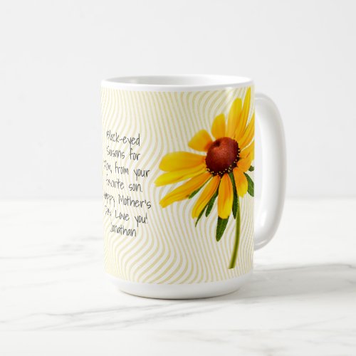Mothers Day Black_Eyed Susan Floral Photography Coffee Mug