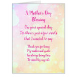 Mother's Day blessing greeting Card Mother's Day blessing greeting Card