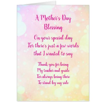 Mother's Day blessing greeting Card
