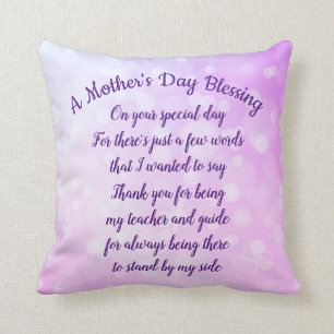 Mother's Day Blessing Throw Pillow