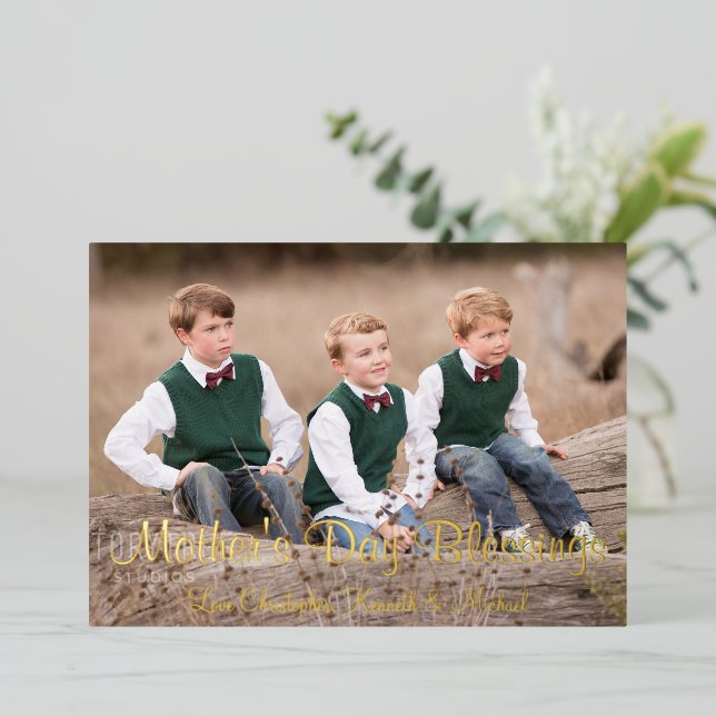 Mother's Day Blessings Holiday Card (Standing Front)